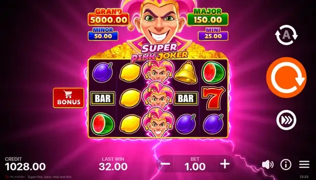 Выигрывайте бонусы в слоте Pink Joker с множителями от Joker в режиме Hold and Win